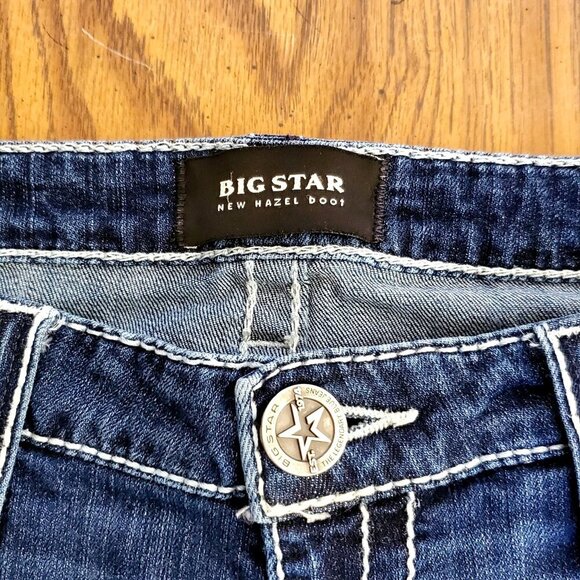 Big Star Woman's Blue Jeans Vintage Collection New Hazel Bootcut Jeans Size 31L - Picture 5 of 12